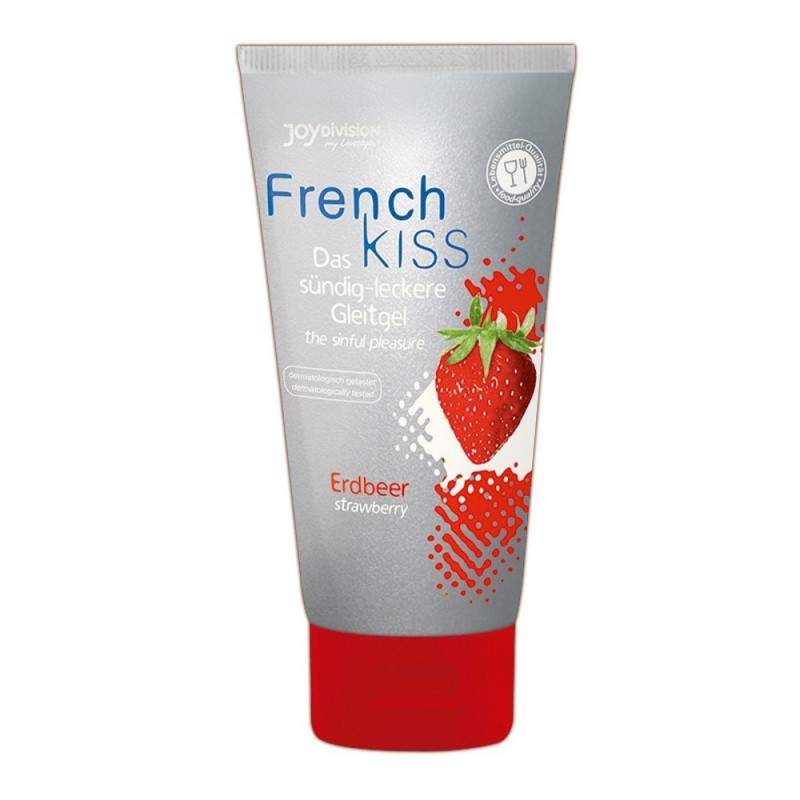 Lubrificante Commestibile alla Fragola per Sesso Orale FRENCHKISS 75 ml
