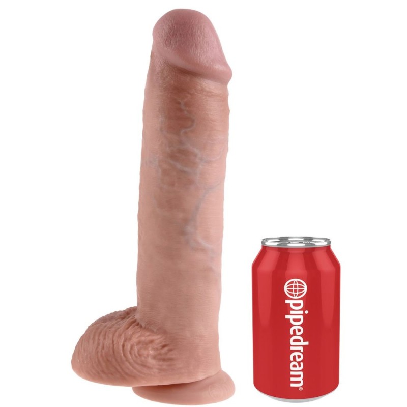 Fallo Realistico King Cock 11" 28,5 x 6,3 cm Pelle Chiara