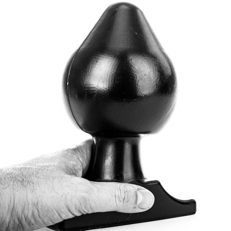 Plug Anale Gigante PLUG 11 All Black 19 x 11 cm Nero