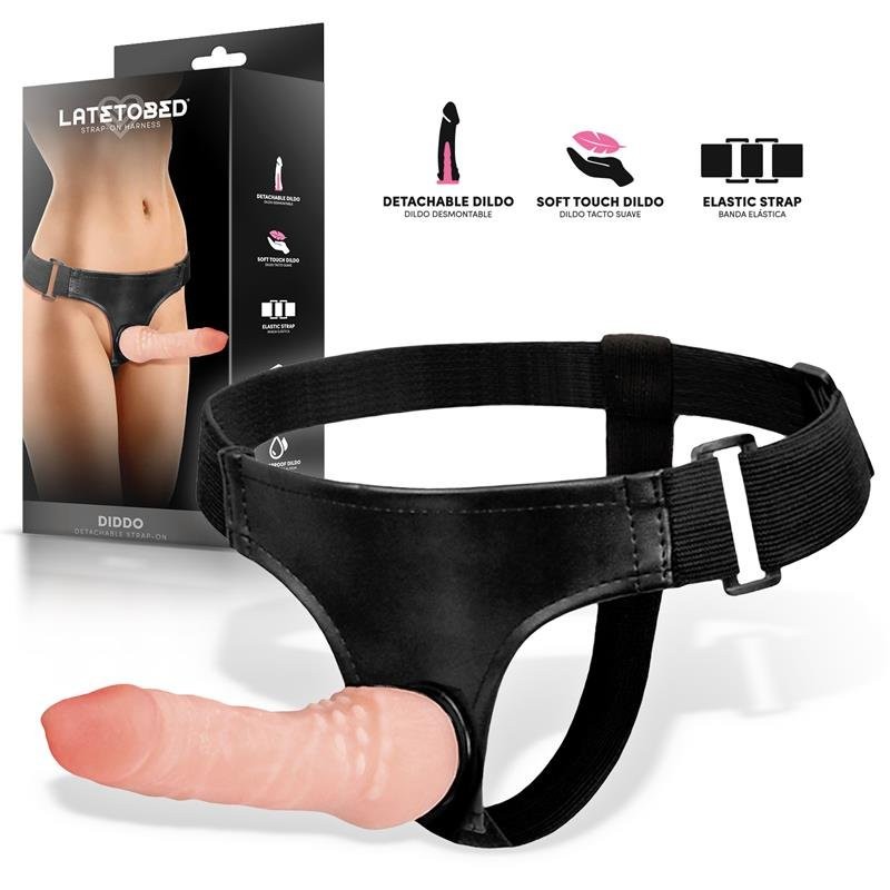 Strap-On con Imbracatura Regolabile e Fallo Realistico 16 x 3,3 cm DIDDO Pelle Chiara