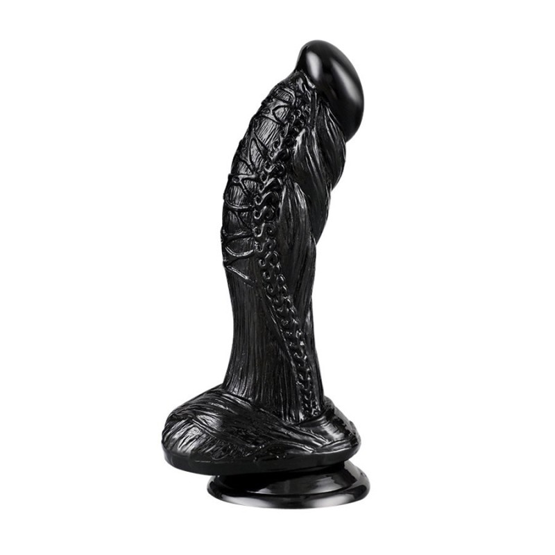 Dildo MONSTER SEEMUS Nero 20 x 4,5 cm 