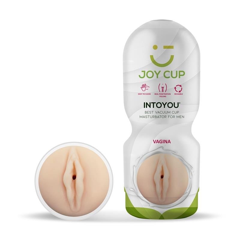 Masturbatore a Forma di Vagina Joy Cup VAGINA Pelle Chiara