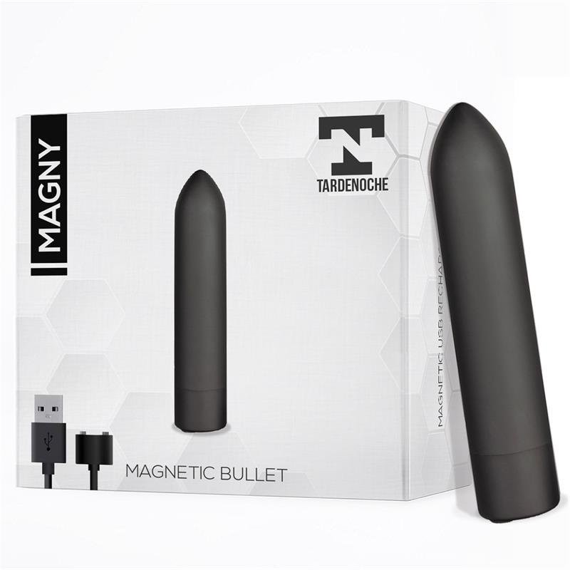 Mini Vibratore Bullet MAGNY 8,8 x 1,8 cm Nero Ricaricabile