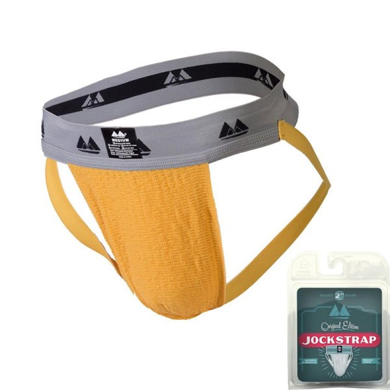 Jockstrap Slip da Uomo MM Original Jock Collection Giallo