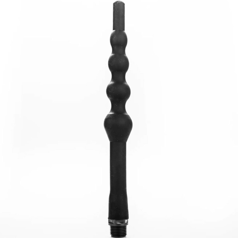 Doccia Anale in Silicone SA04 29 x 3,5 cm Nero Aggancio Universale