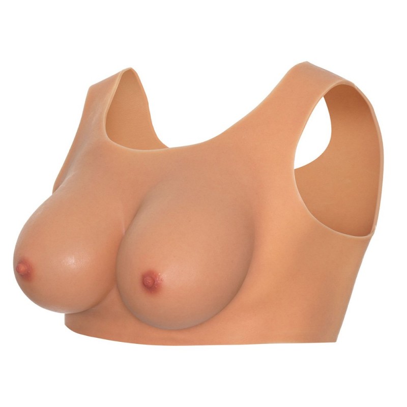 Seno indossabile in Silicone Coppa D Pelle Chiara