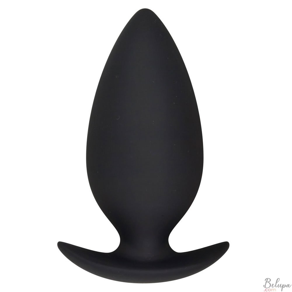 Plug Anale in Silicone Indossabile BUBBLE 10,5 x 4,5 cm Nero