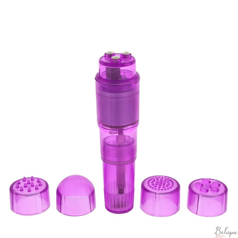 Stimolatore per Clitoride con 4 Testine Intercambiabili ToyJoy 10,5 x 2,5 cm Fucsia