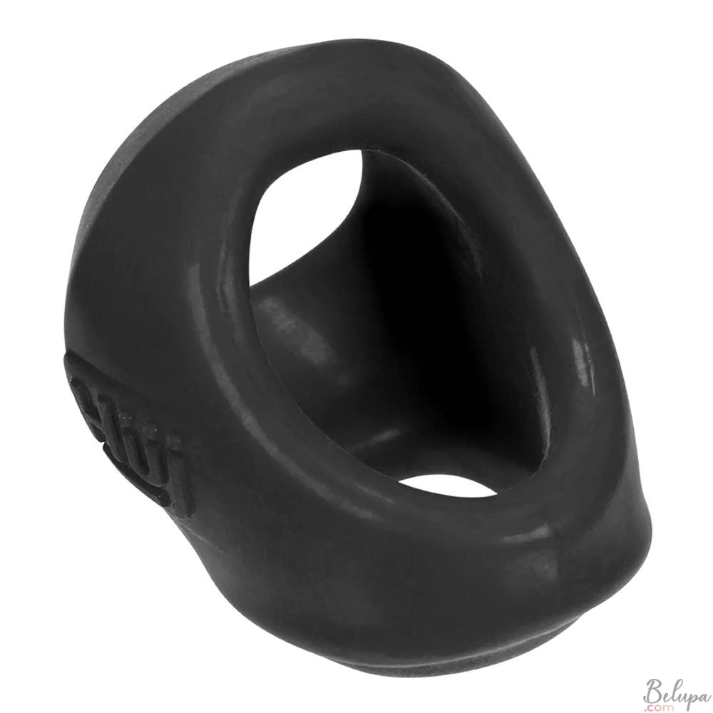 Anello Fallico Clutch Cock e Ball Sling in Plus+Silicone Hünkyjunk Nero