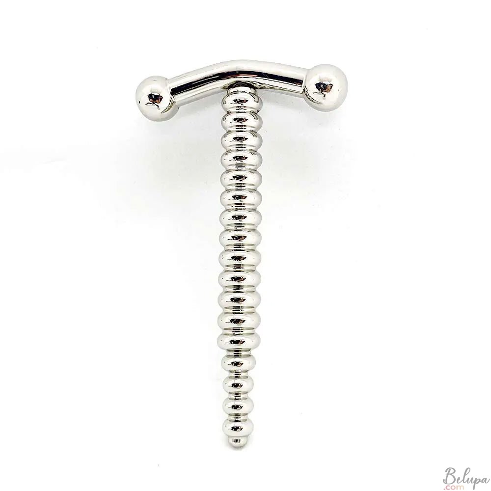 Sonda Uretrale in Acciaio Inossidabile THE SCREW DRIVER 6 x 0,6 cm Argento