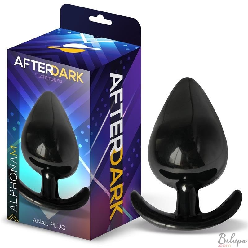 Plug Anale in Silicone Indossabile ALPHONA M 9,7  x 5,1 cm Nero