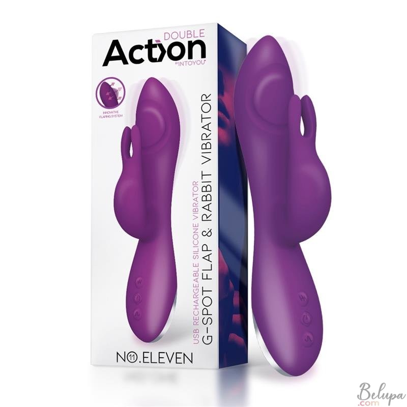 Vibratore Rabbit in Silicone con Pulsazioni NO. ELEVEN 20,6 x 4 cm Viola Ricaricabile