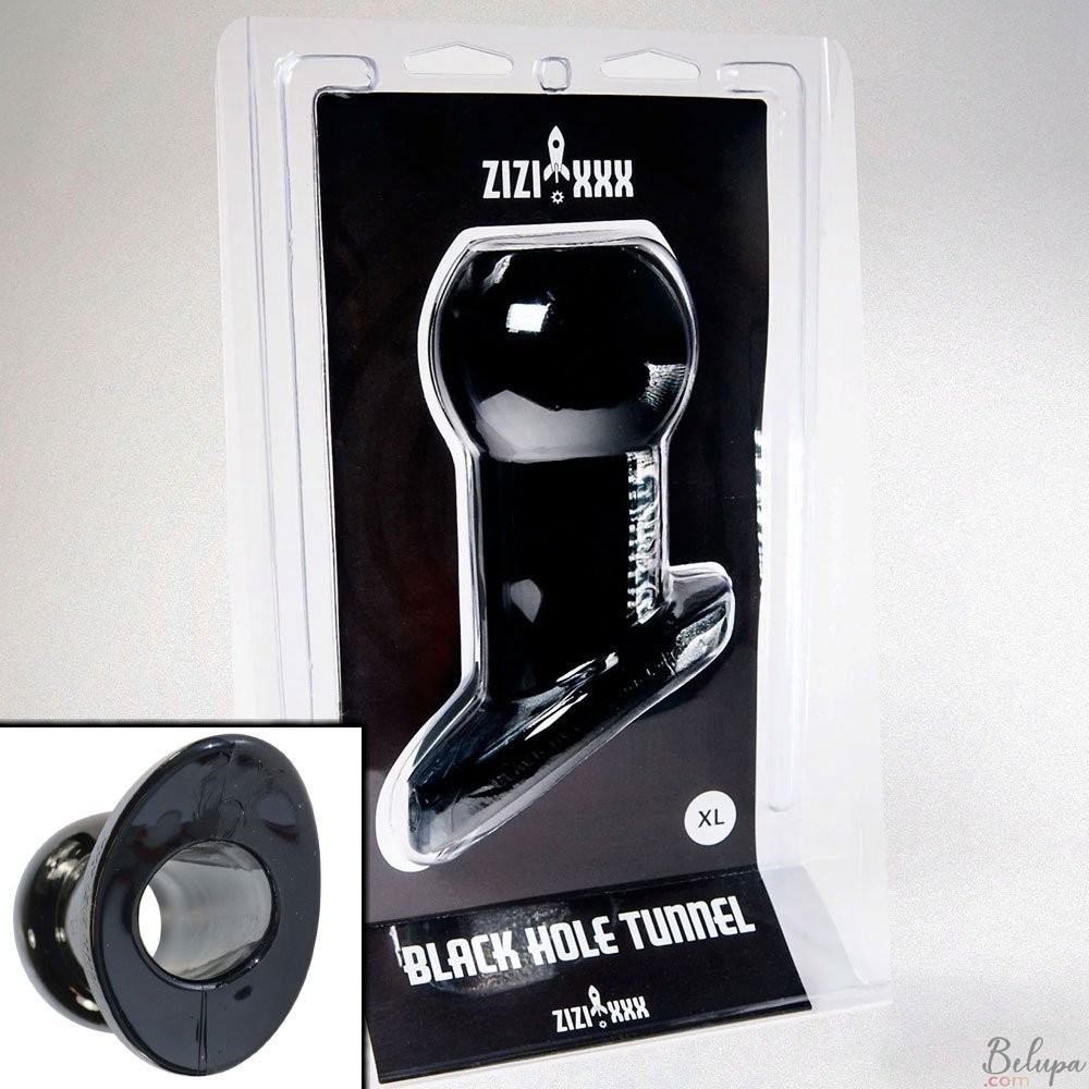 Plug Anale a Tunnel HOLE TUNNEL Zizi 16 x 5,2 cm Nero
