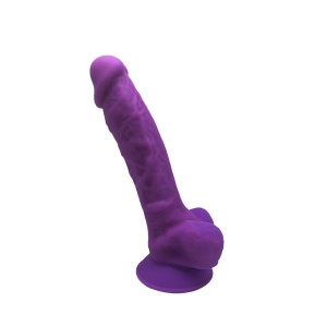 Fallo Realistico in Silicone 17,6 x 3,5 cm MODEL 1 Viola