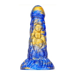 Dildo in Silicone CYRIX Blu e Oro 20 x 6 cm