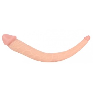 Fallo Doppio Realistico Cox 35 x 5 cm Pelle Chiara