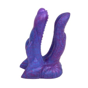 Dildo Doppio in Silicone DEMON STIX Viola 17 x 4,5 cm e 15 x 4,5 cm