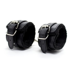Manette Regolabili in Ecopelle con Imbottitura LateToBed BDSM Line Nero