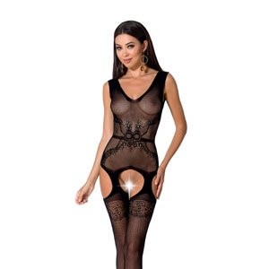 Tuta Sexy Aperta BS062 Nero - Taglia Unica