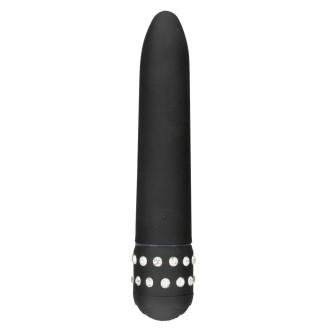 Vibratore Classico DIAMOND SUPERBE 15,5 x 2,5 cm Nero