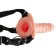 Strap-On Vibrante con Imbracatura Regolabile e Fallo Cavo Realistico EASY RIDER 17 x 4,3 cm Pelle Chiara