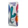 Vibratore Rabbit in Silicone con Succhia Clitoride CARIBBEAN SHINE 21 x 4,1 cm Azzurro Ricaricabile