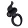 Anello Fallico Vibrante in Silicone LINGUS Nero
