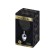 Plug Anale in Metallo con Pompon Nero FLUFFY S 7 x 3,2 cm Argento