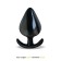 Plug Anale in Silicone Indossabile ALPHONA L 11,2 x 6,1 cm Nero