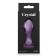 Plug Anale in Vetro Crystal Gem Realizzato a Mano 9 x 3,2 cm con Gemma Viola
