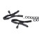 Collare in Pelle Vegana con Pinze Strizza Capezzoli Regolabili Diamond Line Rosso