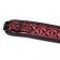 Collare in Pelle Vegana con Pinze Strizza Capezzoli Regolabili Diamond Line Rosso