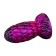 Dildo in Silicone Uovo di Drago WARNAX Fucsia e Nero 16 x 7 cm