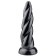 Dildo Corno di Unicorno UNICORN TWIST Nero 22 x 6 cm