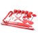 Kit Bondage BDSM Line Set da 10 Rosso