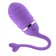 Ovetto Vibrante in Silicone con Telecomando Wireless e Coda ODISE 17 x 3,4 cm Viola Ricaricabile