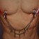 Pinze Strizza Capezzoli Regolabili con Catena con Borchie in Metallo SPIKY Argento