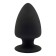 Plug Anale in Silicone MODEL 1 L 13 x 7,2 cm Nero