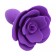 Plug Anale in Silicone con Rosa A-Gusto 11 x 3 cm Viola