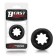 Anello Fallico in Silicone da 2,7 cm con Punte Interne Beast Rings Nero