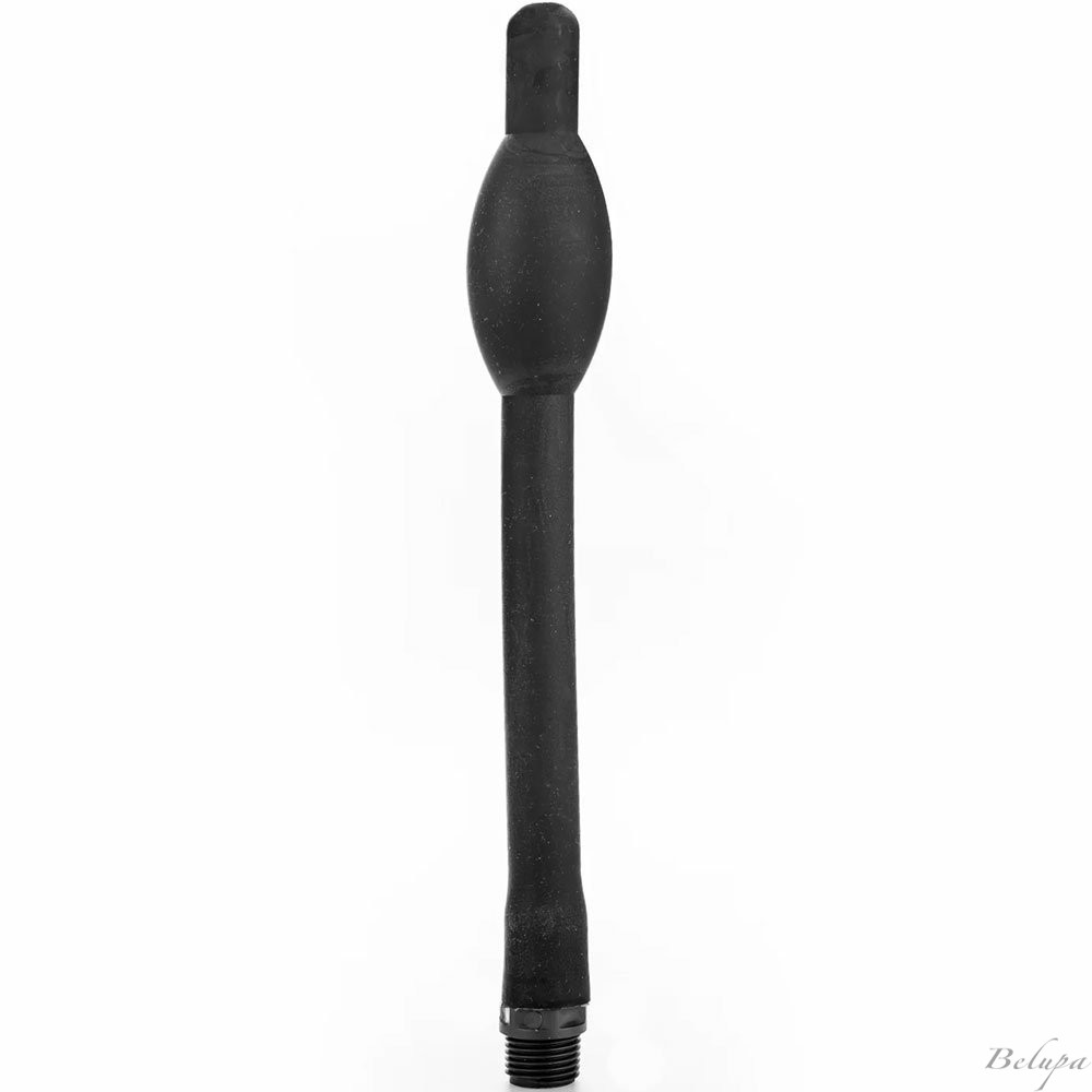Ducha anal de silicona SA02 29 x 4 cm negro con accesorio