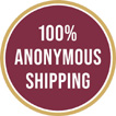 100% anonynous shipping