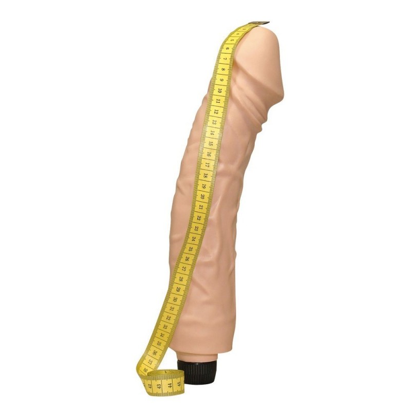 Gigantische Realistische Vibrator GIANT LOVER 33 x 7 cm Licht Huid