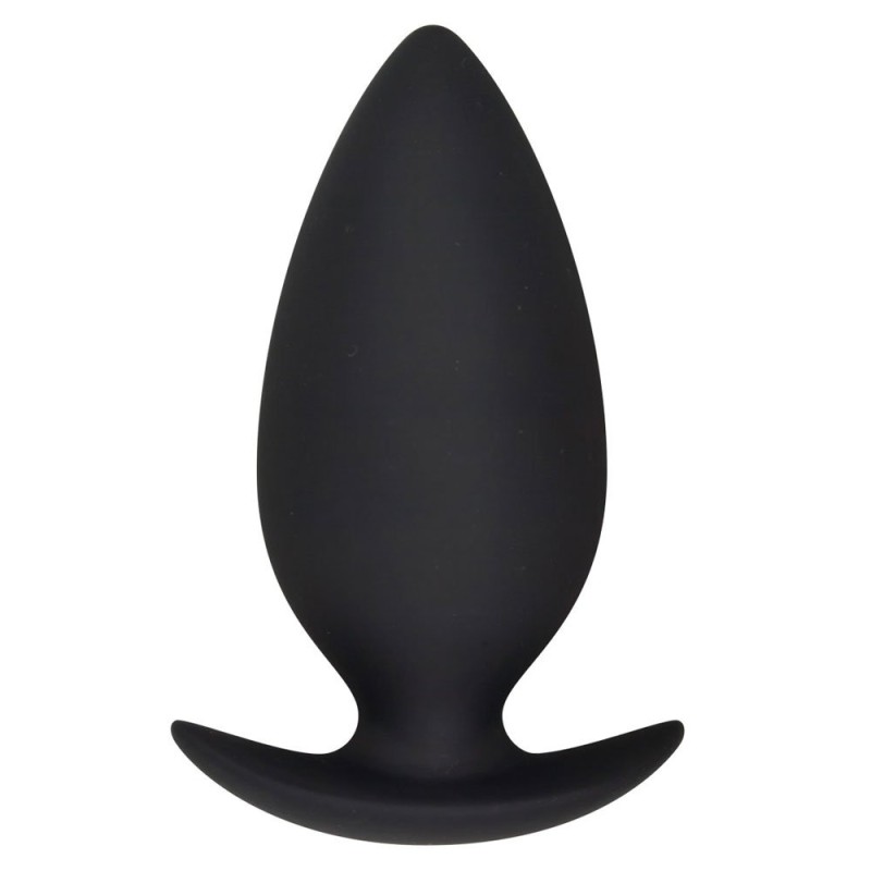 Draagbare Anaalplug van Silicone BUBBLE 10,5 x 4,5 cm Zwart