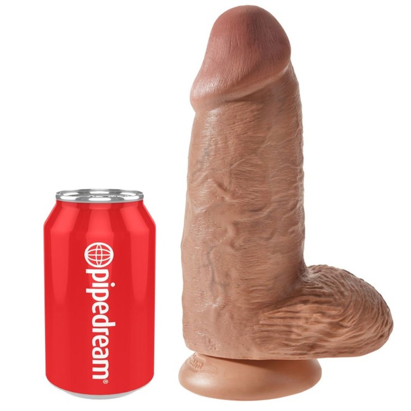 Realistische Dildo King Cock CHUBBY 24,5 x 7,6 cm Karamel