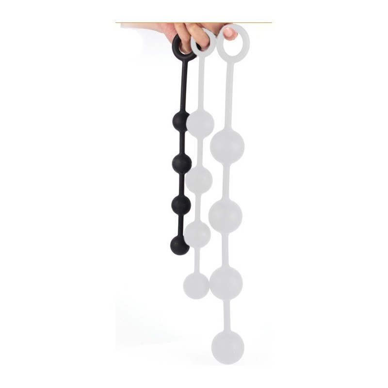 Anale ketting met siliconen kralen QUARTY S 30 x 3 cm