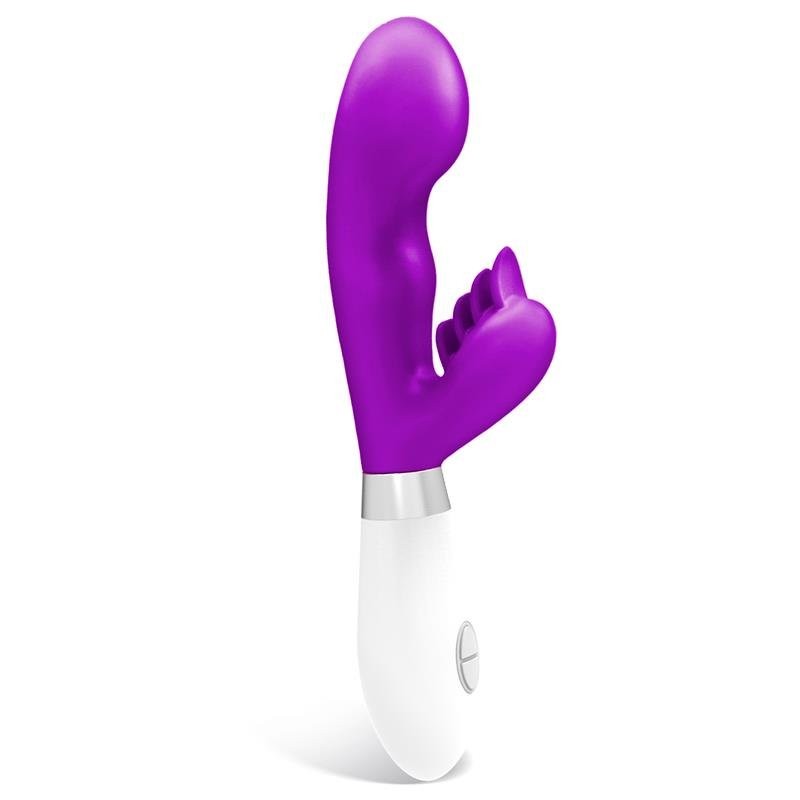 Silicone Konijn Vibrator SLIPER 21 x 3.4 cm Paars