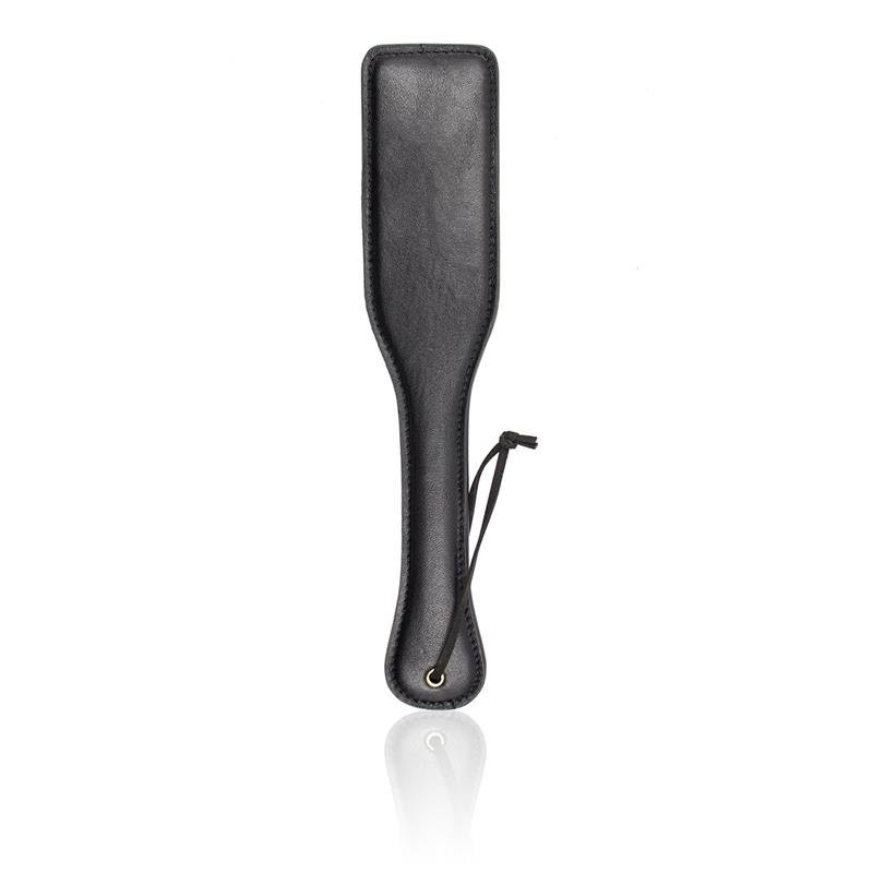 Veganistische Leren Paddle Spanker 32 x 6,5 cm LateToBed BDSM Lijn Zwart