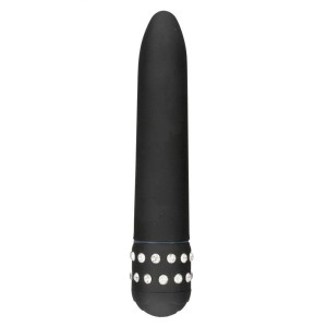 Klassieke Vibrator DIAMOND SUPERBE 15,5 x 2,5 cm Zwart
