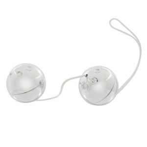 Dubbele vaginale ballen METAL BALLS 23 x 3,4 cm Zilver